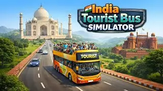 India Tourist Bus Simulator 🚍 | Taj Mahal to Red Fort Bus Drive 🇮🇳 | D4David