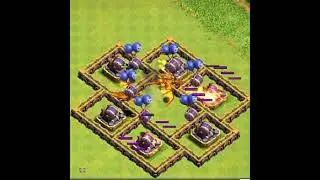 Max level  Air Bombs vs Two Super Dragon Clash of clans. #shorts
