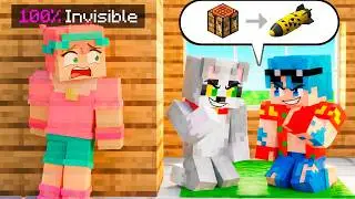 Me Hice INVISIBLE para ESPIAR a MIS AMIGOS en Minecraft 😱 LOS VECINOS #4
