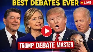 BEST DEBATES EVER LIVE: Trump&rsquo;s Greatest Moments vs Clinton, Biden & Reagan #viral