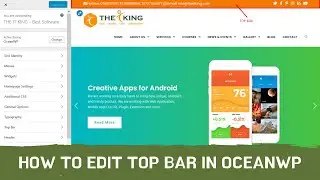 How To Edit Top Bar in OceanWP WordPress Theme With Elementor (2022)