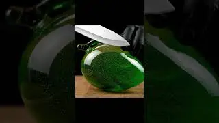 Glass Fruit vs Knife 🔪🍎 | Satisfying Slice