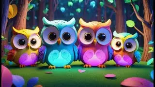Five Little Owls Learn to Read | Fun Reading Song for Kids | Nursery Rhymes and Baby Songs