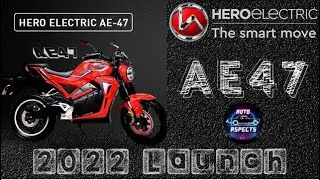 Hero Electric #AE47 Electric Motorcycle Expected Launch 2022 | #heroelectric #ae47 | AutoAspect