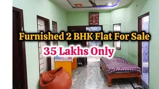 35 Lakhs || Furnished 2 BHK Flat For Sale 🏩 || With Woodwork || Investment || Code: PAR- 944 ✨️