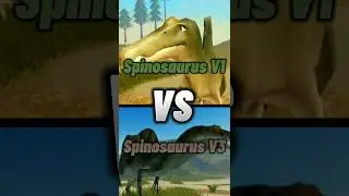 Spinosaurus V1 Vs Spinosaurus V3 | Dinosaur world mobile