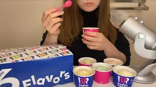 ASMR Baskin Robbins🍨 Eating Sounds🥶♪