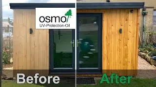 Обработка фасада садовой комнаты &mdash; Osmo Oil UV-Protection (таймлапс)