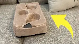 You NEED This Couch Cup Holder Pillow For Your Sectionals