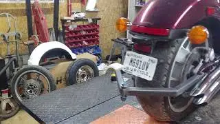 BIC Trikes building a trailer hook up for my 2010 Honda Fury.