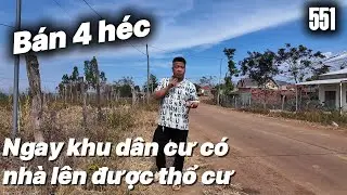 Bán 4 héc ngay khu dân cư có nhà lên được thổ cư