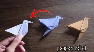 Origami paper bird 🐦| how to make easy paper bird 🐦
