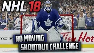 Can I Win a Shootout Without Moving My Goalie? (NHL 18 Challenge)