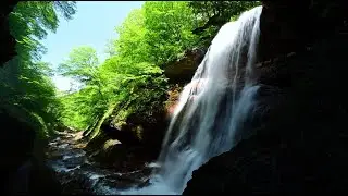 新緑の松川渓谷に滝巡り・4K