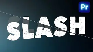 SLASHED Text TITLE Animation Tutorial In Premiere Pro