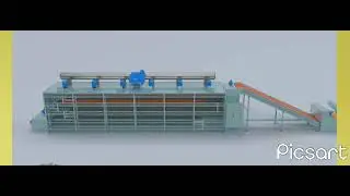 continuous belt dryer machine