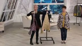 LOGO by Lori Goldstein Multi Print Long Sleeve Knit Top on QVC
