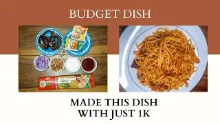How I Made Palm Oil Spaghetti With Just One Thousand Naira | Budget Dish Under One Thousand Naira