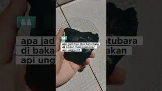 batubara jika dibakar biasa..🤔 #tambangbatubaraindonesia #batubara #batubarakalimantan #shorts