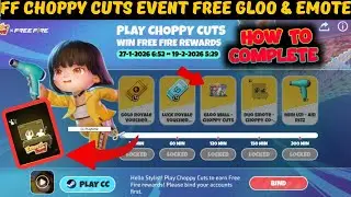 FF Indonesia Server 😱 Choppy Cuts Event! FREE Gloo Wall + Emote | New Event Today