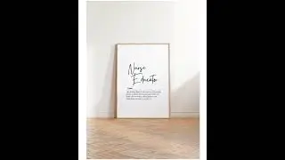 Nurse Educator Gift, National Nurses Week, Digital Download Definition Poster Gift Wall Art