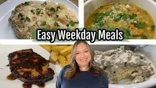 EASY WEEKDAY MEALS! Recipe ideas for breakfast, lunch and dinner.