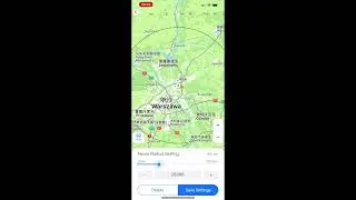 how to set geo fence real time push notification from app itracksafex
