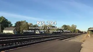 NS Train 294 - October 20, 2017 - Sandusky Ohio