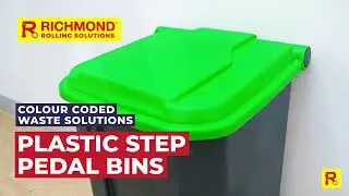 Colour Coded Waste Solutions: Plastic Step Pedal Bins from Richmond