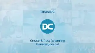 Create and Post Recurring General Journal | Business Central Training Centre