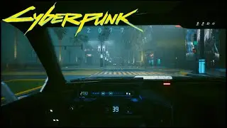 (Cyberpunk 2077 Ambience) Rain Driving