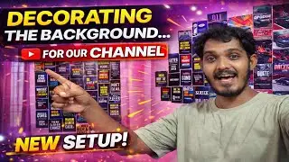 How I Designed My YouTube Background ||Simple Studio|| new energy for our channel !! 🎥✨||siva mass||