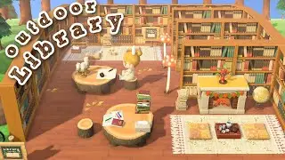 Building an Outdoor Library! Outdoor Library Build | Animal Crossing New Horizons