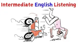 Learn English Vocabulary - A Scooter Accident! (Comprehensible Input) B1 Intermediate