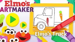 SESAME STREET : Elmo's Truck 🌟 ART MAKER 🌟 PBS KIDS GAME 