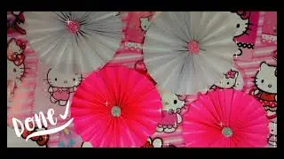 How to make a Paper Fan Flower #artncraft #art #papercraft