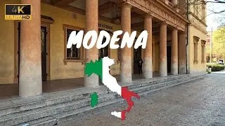 Walking Modena Italy 4k  - Urban Relaxing Video