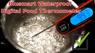 Instant Read Meat Thermometer Blusmart Waterproof Digital Food Thermometer, UNBOXING AND FULL REVIEW