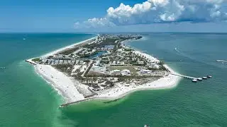 Gasparilla Island & Boca Grande Lighthouses & Charlotte Harbor Northern Railway 4K Drone Video