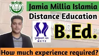 Jamia B.Ed. Distance Mode 2020 | Jamia B.Ed. 2020 | Jamia Distance Admission 2020
