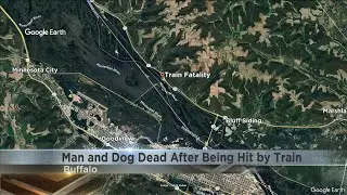 Man and his dog killed by train in Buffalo County