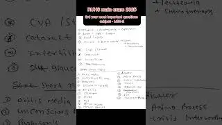RUHS main exam 2025 ....3rd Year MSN important questions..#nursingnotes #education