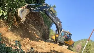Most Dangerous Mountain Road Construction: Excavator VS. The Himalayas | Excavator Planet