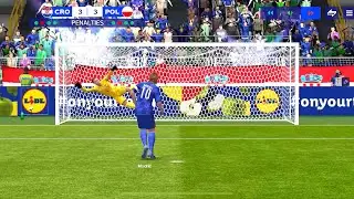 FC Mobile 24 ЕВРО-раунд 16. Серия пенальти. Хорватия &mdash; Польша #fcmobile24