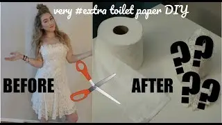 MAKING TOILET PAPER OUT OF A WEDDING DRESS