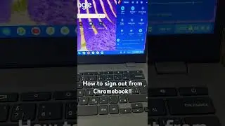 How to sign out from Lenovo Chromebook !!