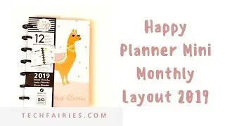 Happy Planner Mini Monthly Flipthrough 2019-No Drama Llama