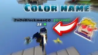 ZoDo lần đầu Thử t&ecirc;n m&agrave;u🤩trong Bedwars😱 Review acc [BlockmanGO]