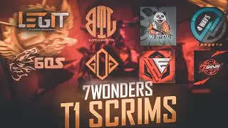 7WONDERS ESPORTS || T1  Competitive Scrims || Casted By Scout??