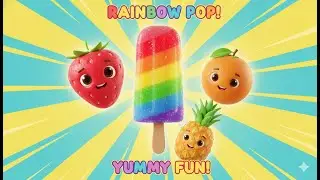 Rainbow Popsicles Song | Learn Colors & Fruits | Fun 3D Kids Song 🍭 #kidssong #cocomelon #baby